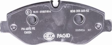 HELLA PAGID 8DB 355 005-521 - Komplet Pločica, disk-kočnica www.molydon.hr