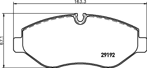 HELLA PAGID 8DB 355 005-521 - Komplet Pločica, disk-kočnica www.molydon.hr