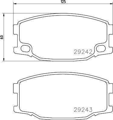 HELLA PAGID 8DB 355 005-571 - Komplet Pločica, disk-kočnica www.molydon.hr