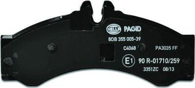 HELLA PAGID 8DB 355 005-391 - Komplet Pločica, disk-kočnica www.molydon.hr