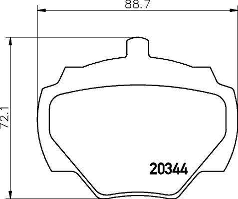 HELLA PAGID 8DB 355 005-791 - Komplet Pločica, disk-kočnica www.molydon.hr