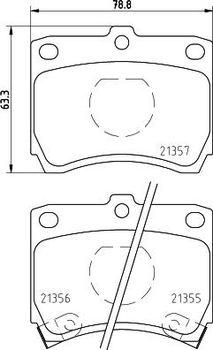 HELLA PAGID 8DB 355 005-741 - Komplet Pločica, disk-kočnica www.molydon.hr