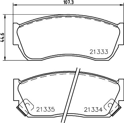 HELLA PAGID 8DB 355 005-711 - Komplet Pločica, disk-kočnica www.molydon.hr