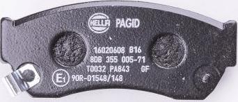 HELLA PAGID 8DB 355 030-391 - Komplet Pločica, disk-kočnica www.molydon.hr