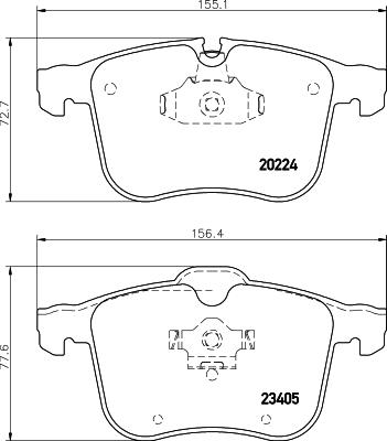 HELLA PAGID 8DB 355 006-561 - Komplet Pločica, disk-kočnica www.molydon.hr