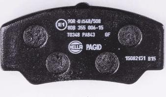 HELLA PAGID 8DB 355 006-151 - Komplet Pločica, disk-kočnica www.molydon.hr