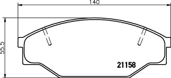 HELLA PAGID 8DB 355 006-121 - Komplet Pločica, disk-kočnica www.molydon.hr