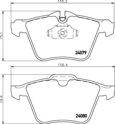 HELLA PAGID 8DB 355 006-891 - Komplet Pločica, disk-kočnica www.molydon.hr