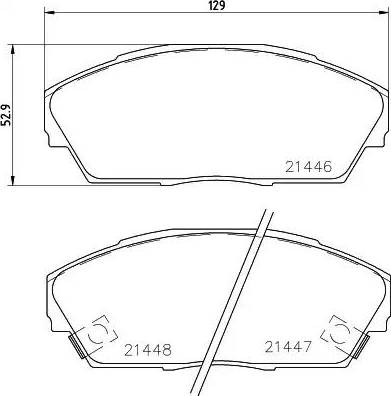 HELLA PAGID 8DB 355 006-301 - Komplet Pločica, disk-kočnica www.molydon.hr