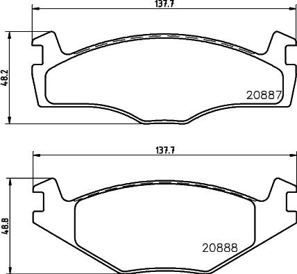 HELLA PAGID 8DB 355 006-381 - Komplet Pločica, disk-kočnica www.molydon.hr