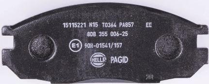 HELLA PAGID 8DB 355 006-251 - Komplet Pločica, disk-kočnica www.molydon.hr