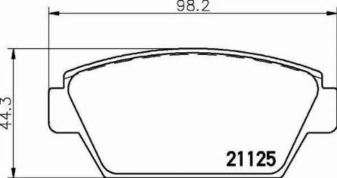 HELLA PAGID 8DB 355 006-231 - Komplet Pločica, disk-kočnica www.molydon.hr