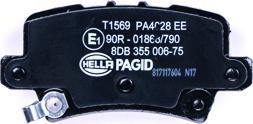 HELLA PAGID 8DB 355 006-751 - Komplet Pločica, disk-kočnica www.molydon.hr