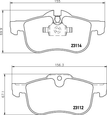 HELLA PAGID 8DB 355 008-941 - Komplet Pločica, disk-kočnica www.molydon.hr