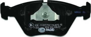 HELLA PAGID 8DB 355 008-971 - Komplet Pločica, disk-kočnica www.molydon.hr