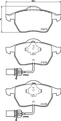 HELLA PAGID 8DB 355 008-411 - Komplet Pločica, disk-kočnica www.molydon.hr