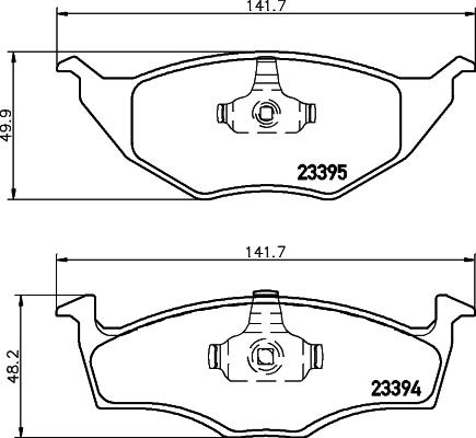 HELLA PAGID 8DB 355 008-481 - Komplet Pločica, disk-kočnica www.molydon.hr