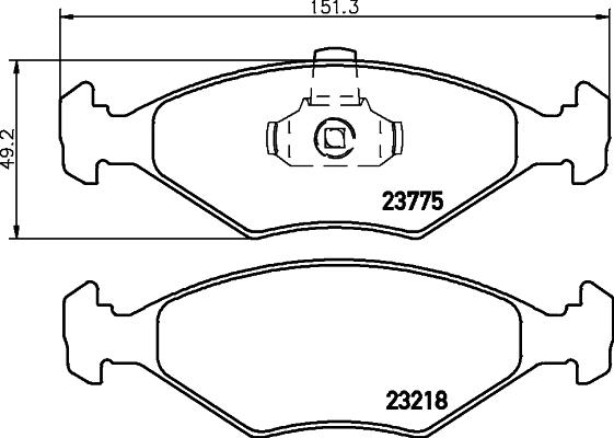 HELLA PAGID 8DB 355 008-511 - Komplet Pločica, disk-kočnica www.molydon.hr