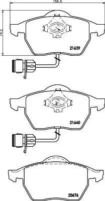 HELLA PAGID 8DB 355 008-531 - Komplet Pločica, disk-kočnica www.molydon.hr