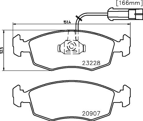 HELLA PAGID 8DB 355 008-521 - Komplet Pločica, disk-kočnica www.molydon.hr