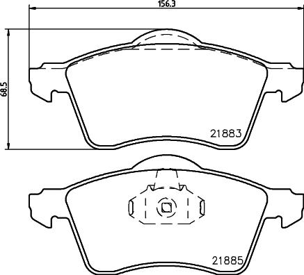 HELLA PAGID 8DB 355 008-011 - Komplet Pločica, disk-kočnica www.molydon.hr