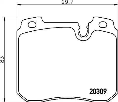 HELLA PAGID 8DB 355 008-071 - Komplet Pločica, disk-kočnica www.molydon.hr