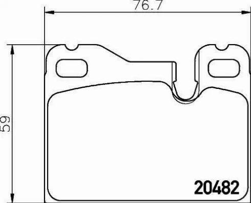 HELLA PAGID 8DB 355 008-131 - Komplet Pločica, disk-kočnica www.molydon.hr