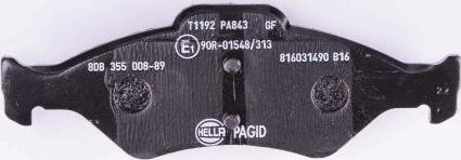 HELLA PAGID 8DB 355 008-891 - Komplet Pločica, disk-kočnica www.molydon.hr