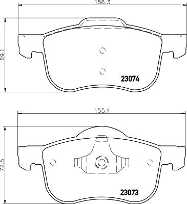 HELLA PAGID 8DB 355 008-851 - Komplet Pločica, disk-kočnica www.molydon.hr