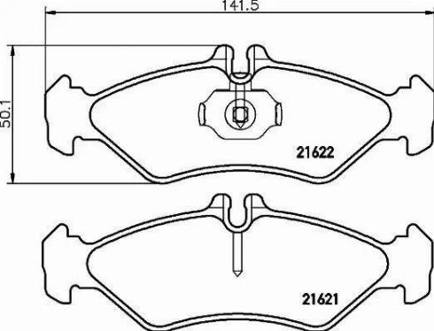 HELLA PAGID 8DB 355 008-341 - Komplet Pločica, disk-kočnica www.molydon.hr