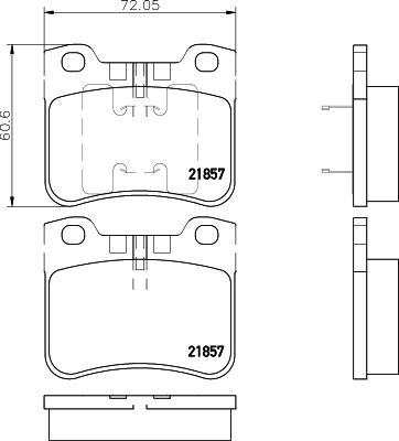 HELLA PAGID 8DB 355 008-301 - Komplet Pločica, disk-kočnica www.molydon.hr