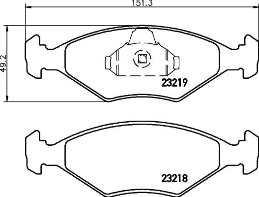 HELLA PAGID 8DB 355 008-381 - Komplet Pločica, disk-kočnica www.molydon.hr