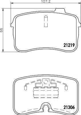 HELLA PAGID 8DB 355 008-201 - Komplet Pločica, disk-kočnica www.molydon.hr