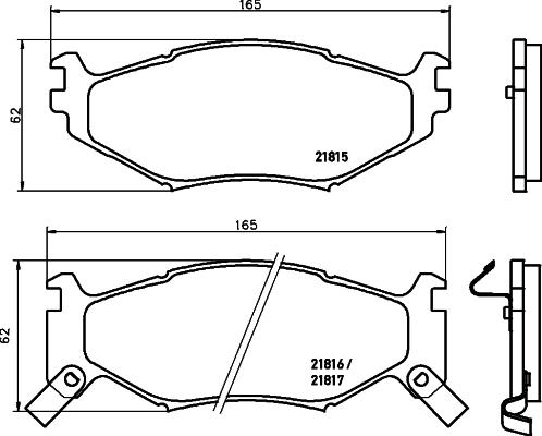 HELLA PAGID 8DB 355 008-211 - Komplet Pločica, disk-kočnica www.molydon.hr