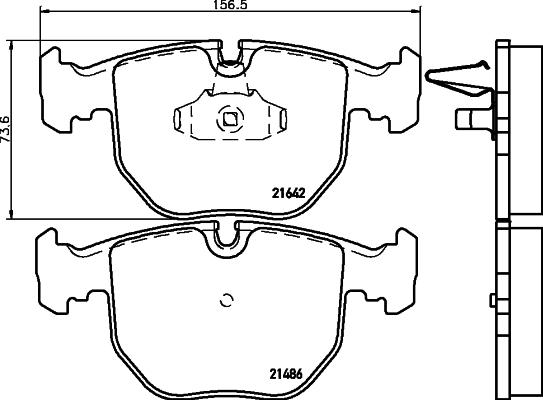 HELLA PAGID 8DB 355 008-281 - Komplet Pločica, disk-kočnica www.molydon.hr