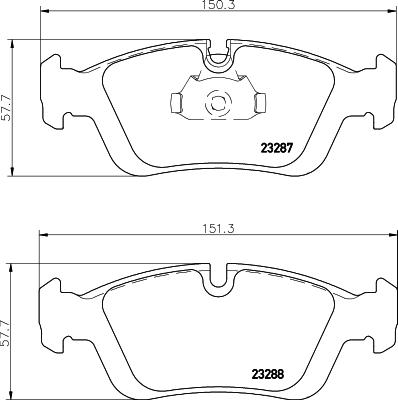 HELLA PAGID 8DB 355 008-741 - Komplet Pločica, disk-kočnica www.molydon.hr