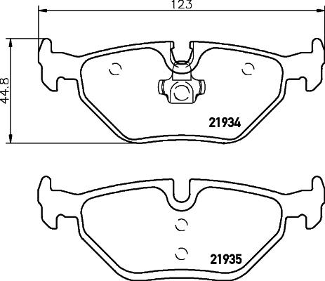 HELLA PAGID 8DB 355 009-051 - Komplet Pločica, disk-kočnica www.molydon.hr