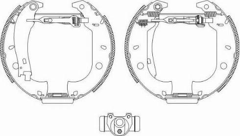 HELLA PAGID 8DB 355 003-631 - Komplet kočnica, bubanj kočnice www.molydon.hr