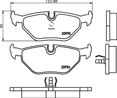 HELLA PAGID 8DB 355 007-421 - Komplet Pločica, disk-kočnica www.molydon.hr