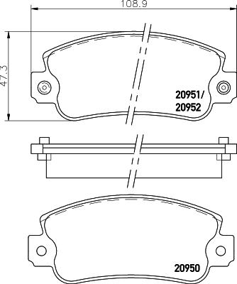 HELLA PAGID 8DB 355 007-121 - Komplet Pločica, disk-kočnica www.molydon.hr