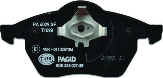 HELLA PAGID 8DB 355 007-881 - Komplet Pločica, disk-kočnica www.molydon.hr