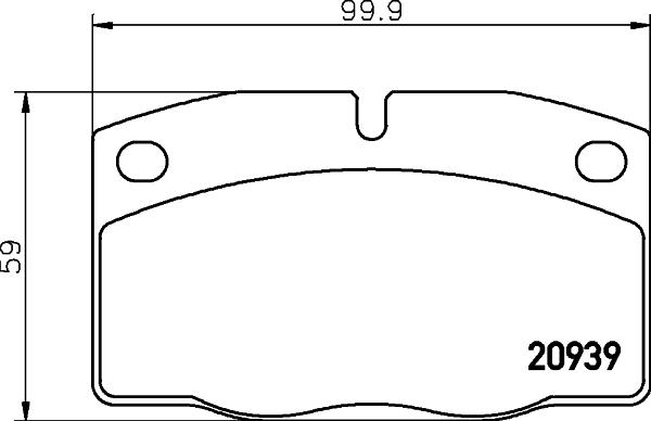 HELLA PAGID 8DB 355 007-251 - Komplet Pločica, disk-kočnica www.molydon.hr