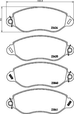 HELLA PAGID 8DB 355 019-451 - Komplet Pločica, disk-kočnica www.molydon.hr