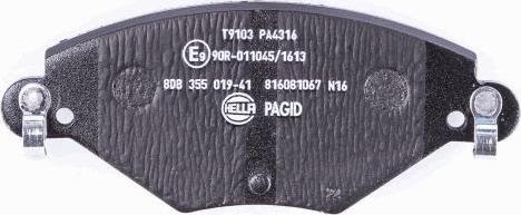 HELLA PAGID 8DB 355 019-411 - Komplet Pločica, disk-kočnica www.molydon.hr