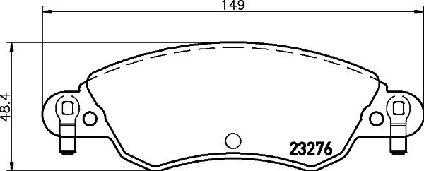 HELLA PAGID 8DB 355 019-431 - Komplet Pločica, disk-kočnica www.molydon.hr