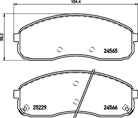 HELLA PAGID 8DB 355 019-581 - Komplet Pločica, disk-kočnica www.molydon.hr