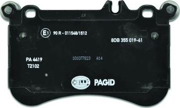 HELLA PAGID 8DB 355 019-611 - Komplet Pločica, disk-kočnica www.molydon.hr