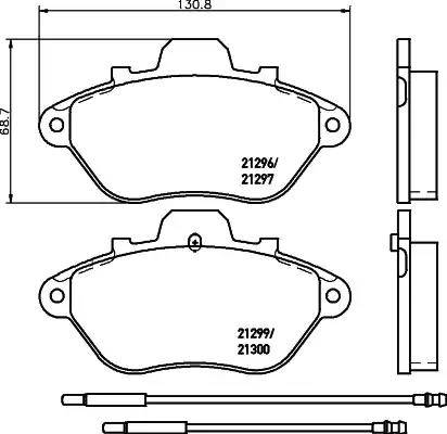 HELLA PAGID 8DB 355 019-001 - Komplet Pločica, disk-kočnica www.molydon.hr