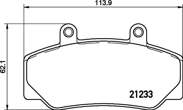 HELLA PAGID 8DB 355 019-031 - Komplet Pločica, disk-kočnica www.molydon.hr