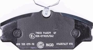 HELLA PAGID 8DB 355 019-181 - Komplet Pločica, disk-kočnica www.molydon.hr